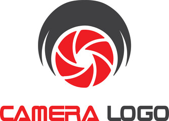 Camera logo icon template design