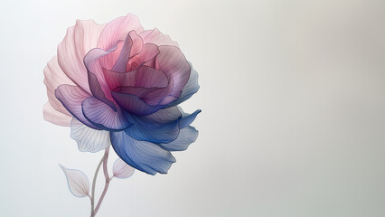 Wunderschöne Tulpe in pink als Hintergrund und Druckvorlage, ai generativ