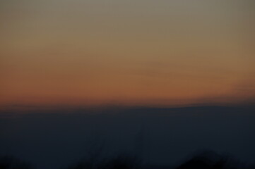 Sunset over the mountains