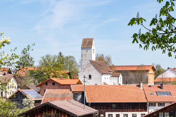 Kirche Sankt Michael Etting bei Weilheim in Oberbayern