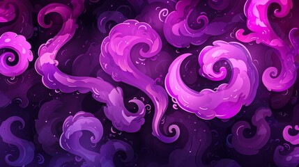 A modern background with curls that can be used for greeting cards, invitations, or business cards. - obrazy, fototapety, plakaty