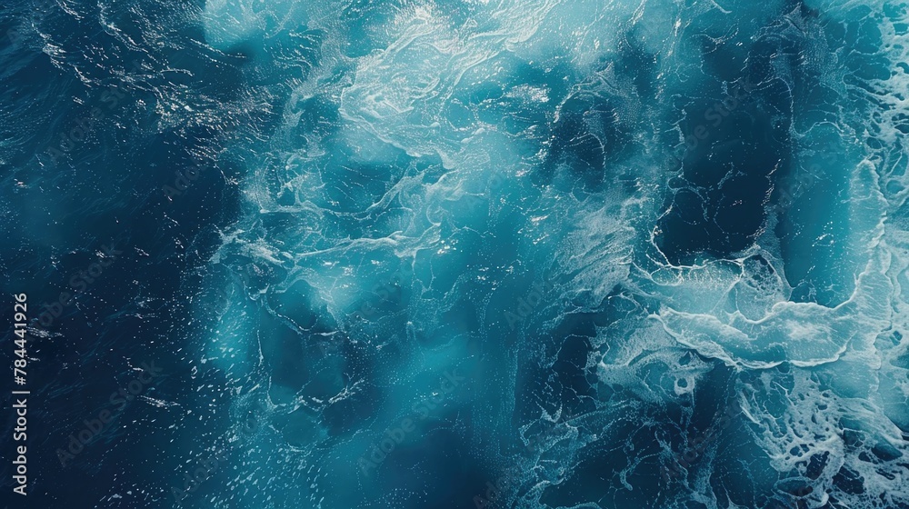 Poster close up view of water waves. suitable for backgrounds