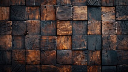 Detailed view of a wooden wall, suitable for background use