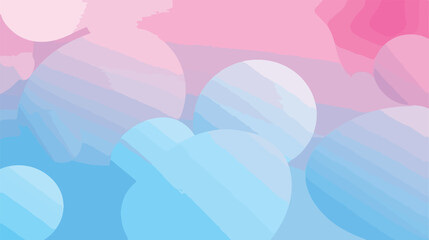 Fototapeta na wymiar Light Pink Blue vector pattern with bubble shapes.