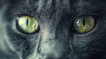 A close-up image of a cat's face. Suitable for pet-related designs