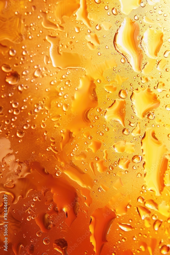 Poster clear close up of water droplets on a glass surface, suitable for various design projects