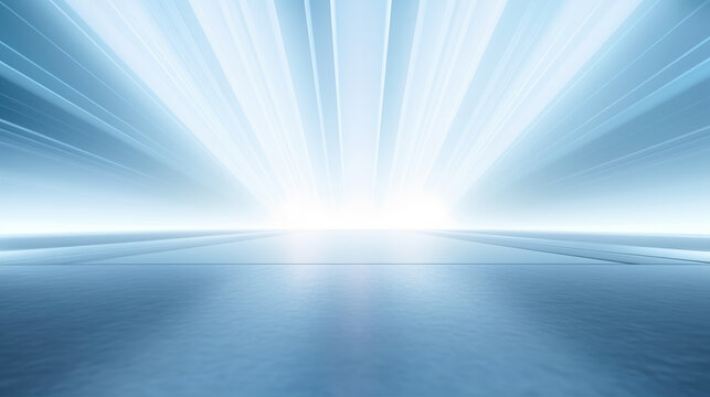 Universal abstract gray blue background with beautiful rays of illumination Light interior wall for presentation