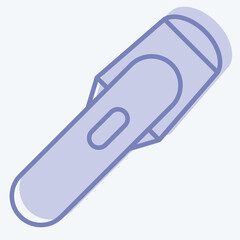 Icon Torch. related to Mining symbol. two tone style. simple design editable. simple illustration