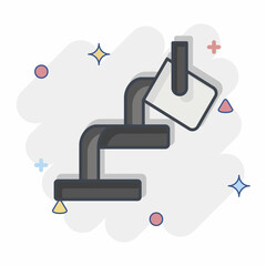 Obraz premium Icon Melted. related to Mining symbol. comic style. simple design editable. simple illustration