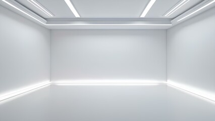 A white room with no furniture and no decoration