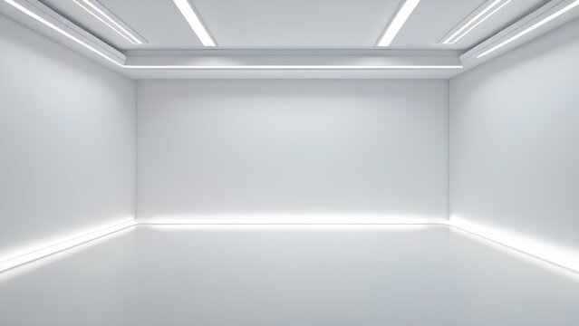 A white room with no furniture and no decoration