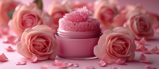 Exquisite Rose Infused Lip Scrub for Soft Radiant Lips