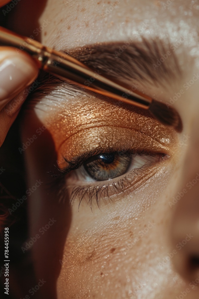 Poster close up of a person holding scissors, suitable for various projects