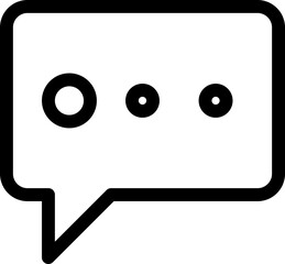 Text Bubbles Simple Line Icon