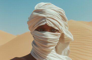 Mystery in the Desert - Veiled in White