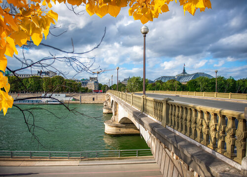 Pont Alexandre in Paris in autumn