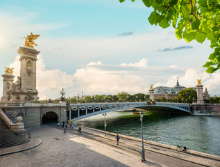 Pont Alexandre in Paris on the Seine
