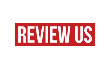 Review Us Stamp. Review Us Rubber grunge Stamp Seal