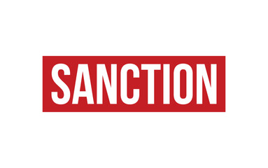 Sanction Stamp. Sanction Rubber grunge Stamp Seal