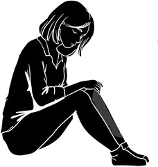 Hand drawn illustration for blue monday