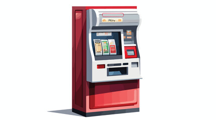 Newspaper vending machine icon. Simple illustration