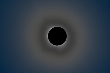 2024 Eclipse Totality.  Taken in Texarkana, Arkansas April 8th 2024 - obrazy, fototapety, plakaty