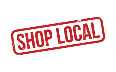 Shop Local Stamp. Shop Local Rubber grunge Stamp Seal
