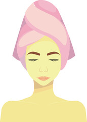 Woman-with-blanket-on-head-simple.eps