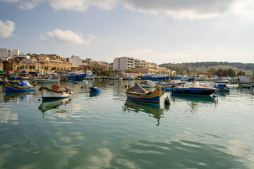 Fototapeta na wymiar A beautiful fishing town in Malta
