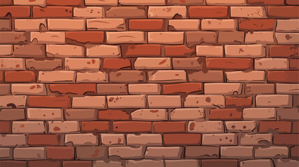 Old brick texture 2d flat cartoon vactor illustration