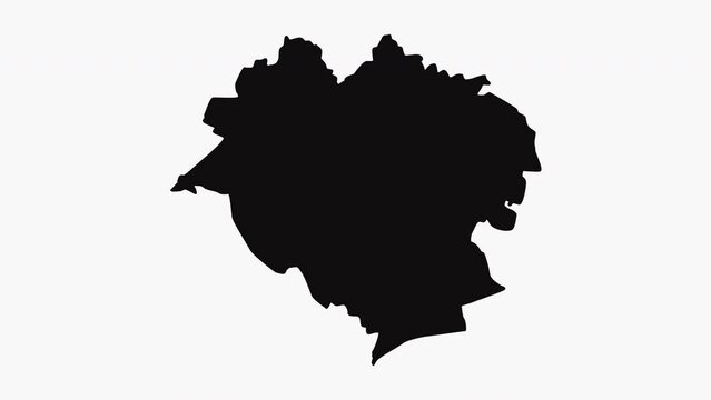 animation forming a map of Oradea in romania