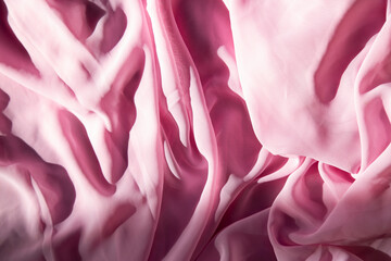 Sensual pink drapery pink satin for luxurious backdrops