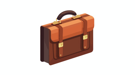 Portfolio briefcase icon. Isometric of portfolio br - obrazy, fototapety, plakaty