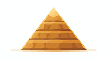 Pyramid icon illustration isolated vector sign symb - obrazy, fototapety, plakaty