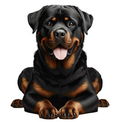 Fototapeta premium Isolated Cute Funny Animal on a Clear PNG Canvas, Generative AI