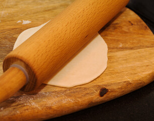 Making sourdough leavened pita-like flatbread on dry frying pan
- 784487109