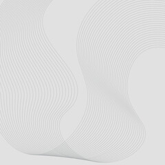 Technology abstract lines on white background. Abstract white blend digital technology flowing wave lines background. wavy pattern, stylish line art and web background design.