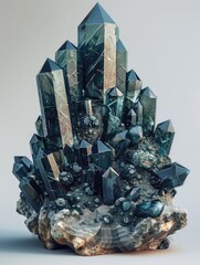 Captivating Crystalline Formations Zoisite Mineral in 3D Blender