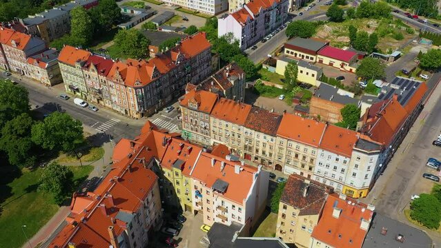 Park Gdanski Townhouses Legnica Kamienice Aerial View Poland