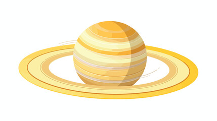 Fototapeta na wymiar Saturn ring icon. Flat illustration of Saturn ring