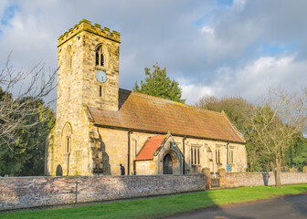 Fototapeta premium Church of Saint Mary - Myton-on-Swale North Yorkshire UK