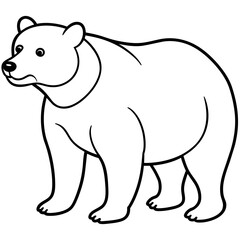 polar bear vector illustration mascot,bear silhouette,vector,icon,svg,characters,Holiday t shirt,black bear drawn trendy logo Vector illustration,bear on a white background,eps,png,line art