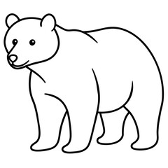 polar bear vector illustration mascot,bear silhouette,vector,icon,svg,characters,Holiday t shirt,black bear drawn trendy logo Vector illustration,bear on a white background,eps,png,line art
