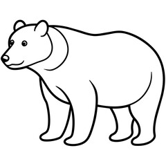 polar bear vector illustration mascot,bear silhouette,vector,icon,svg,characters,Holiday t shirt,black bear drawn trendy logo Vector illustration,bear on a white background,eps,png,line art