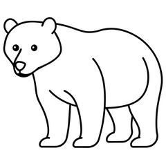 polar bear vector illustration mascot,bear silhouette,vector,icon,svg,characters,Holiday t shirt,black bear drawn trendy logo Vector illustration,bear on a white background,eps,png,line art