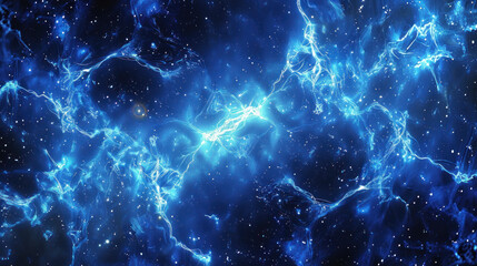 Fototapeta na wymiar Flash of energy in deep space