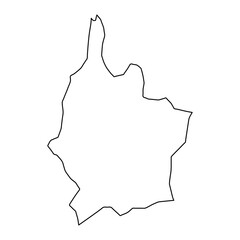 Fredensborg Municipality map, administrative division of Denmark. Vector illustration.