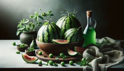Watermelon Fruit Studio Photography