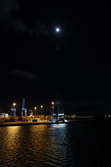 Port of Las Palmas de Gran Canaria by night