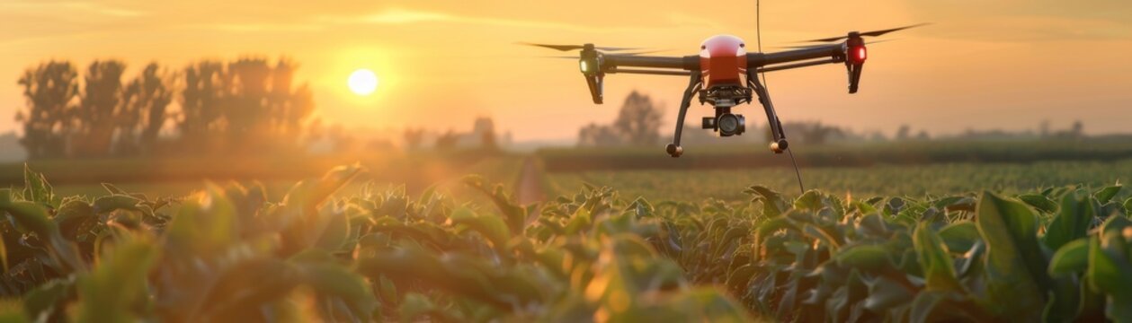 Tech in farming enhances productivity: drones and sensors lead precision agriculture to optimize farm yields efficiently.